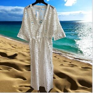 Womens Crochet Caftan Swimsuit Cover Up 4 Our Dreamers